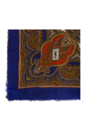 Wool scarf with ‘paisley’ pattern