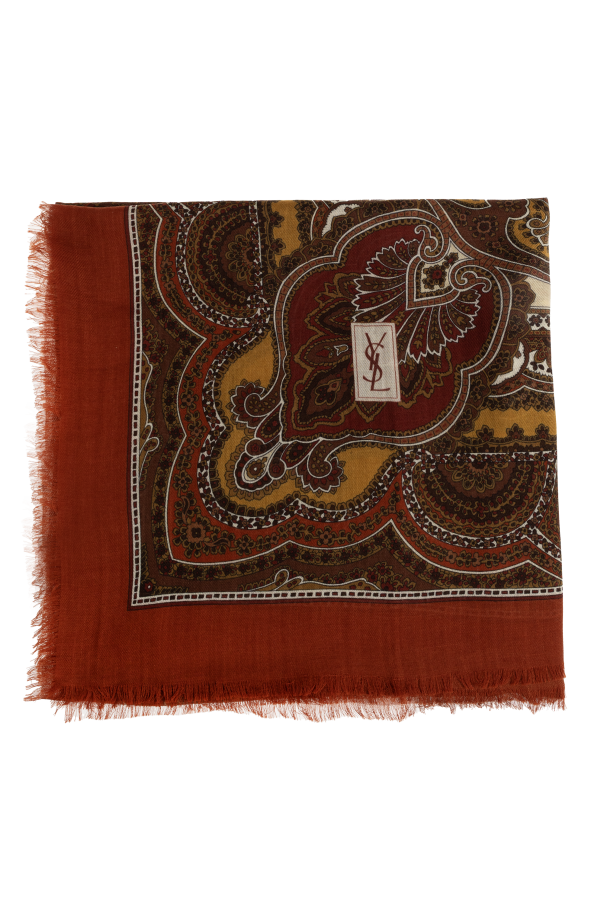Woolen scarf with 'paisley' pattern od Saint Laurent