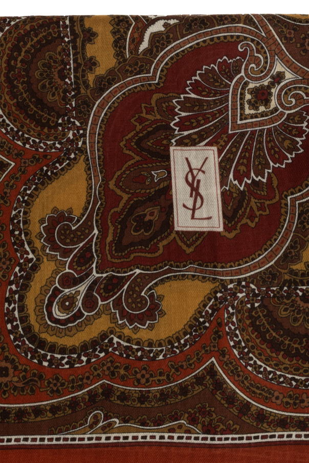 Saint Laurent Woolen scarf with 'paisley' pattern