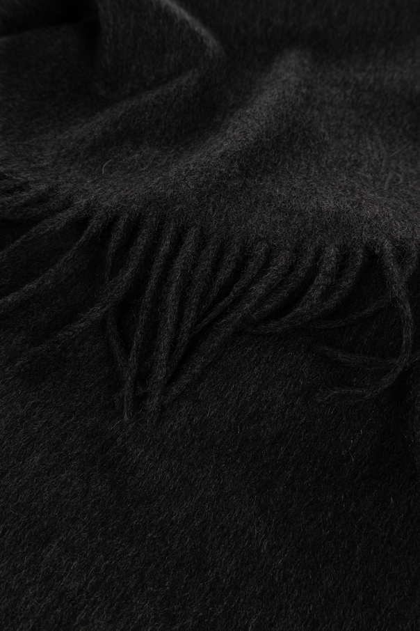 Saint Laurent Fringed cashmere scarf