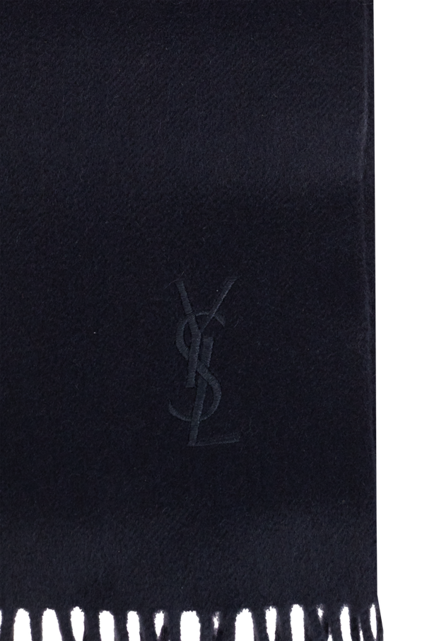Saint Laurent Cashmere fringed scarf