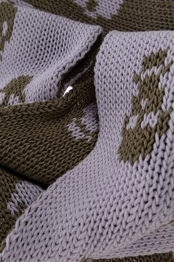 Alexander McQueen Cotton scarf with a characteristic skull motif