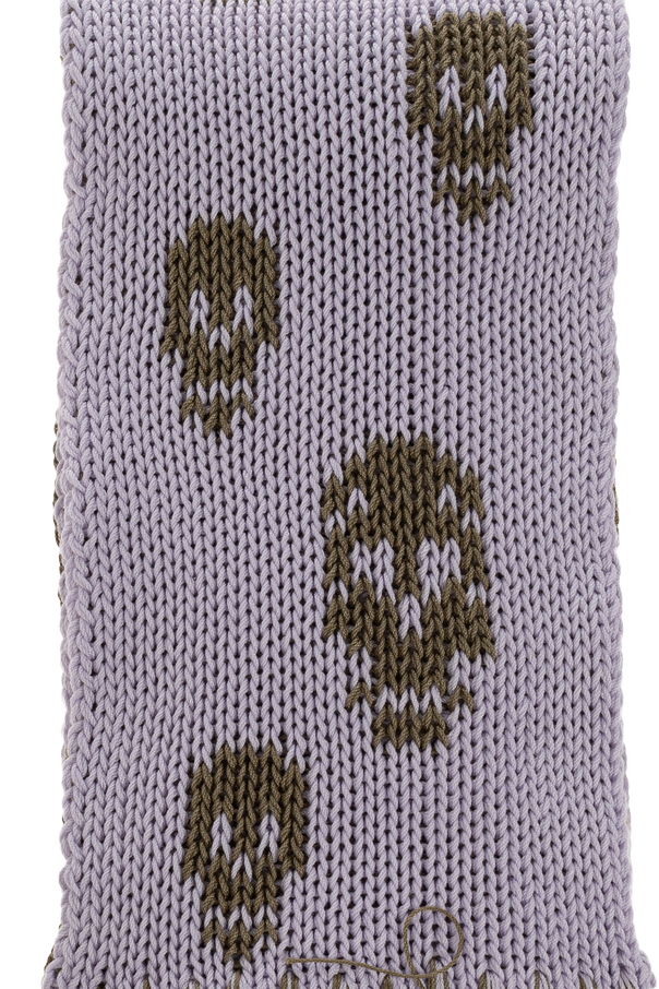 Alexander McQueen Cotton scarf with a characteristic skull motif