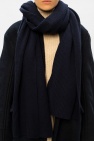 Ganni NAVY BLUE Knitted scarf