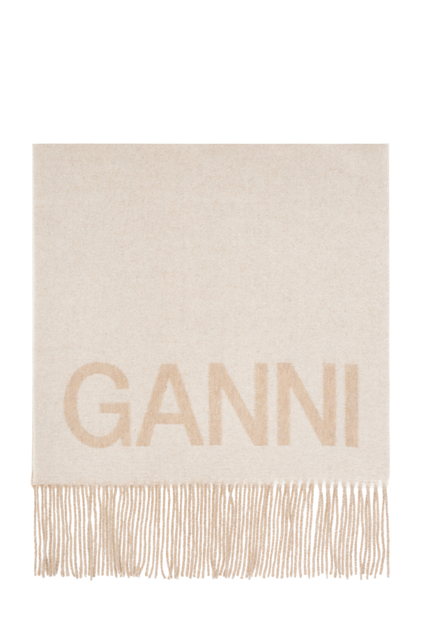 Ganni Scarf with logo