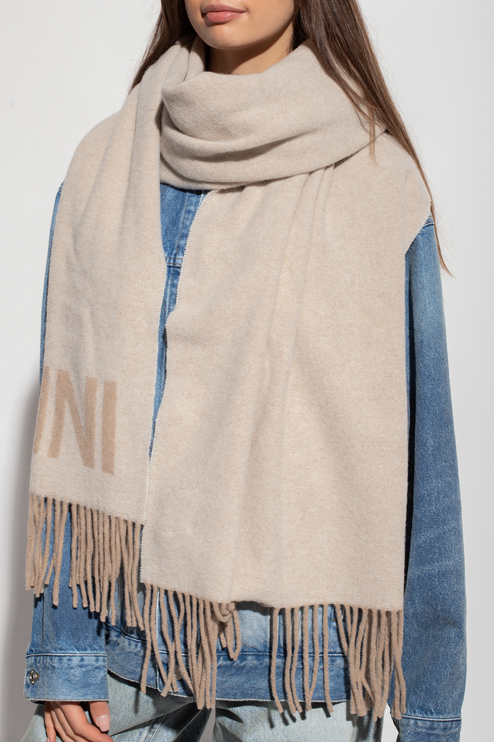 Ganni Scarf with logo