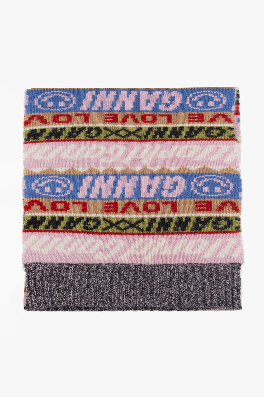 Ganni Patterned scarf
