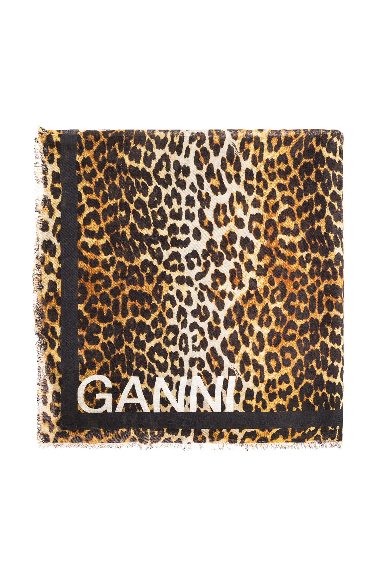 Ganni Shawl with logo