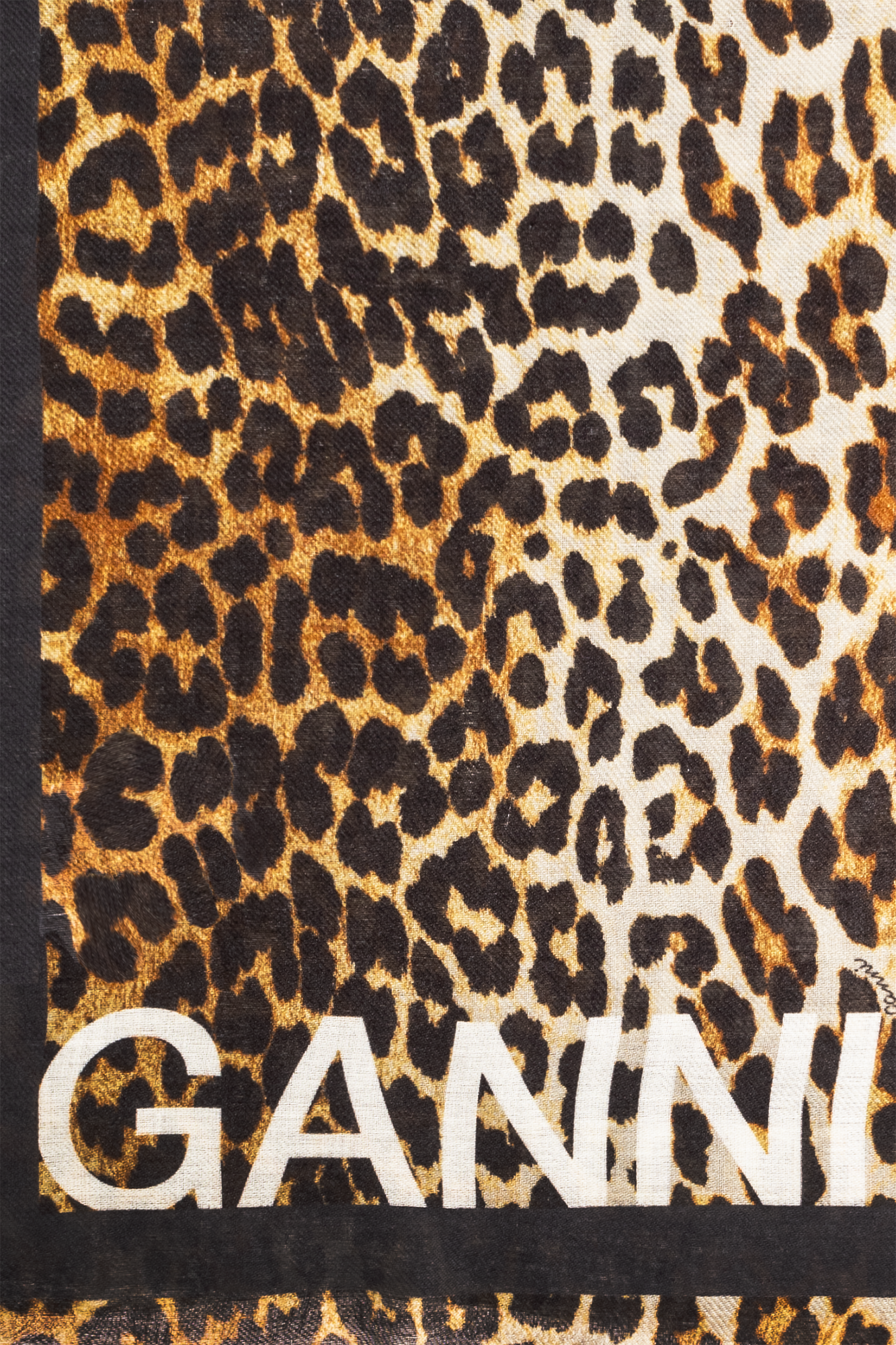 Ganni Shawl with logo