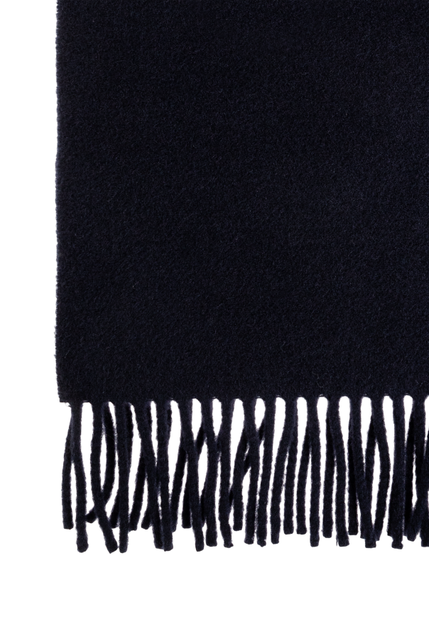 Ganni Wool scarf with logo