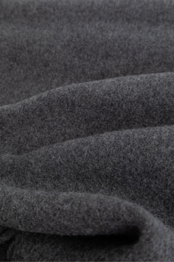 Ganni Wełniany szal z logo