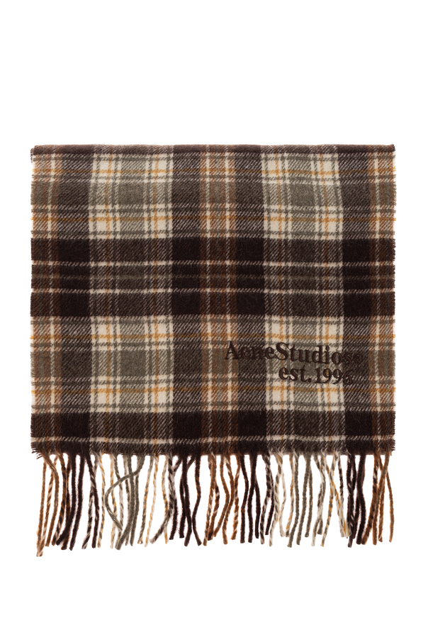 Acne Studios Plaid cashmere scarf