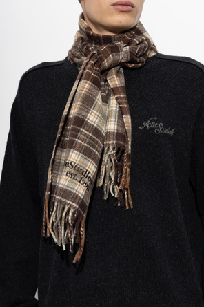 Acne Studios Plaid cashmere scarf