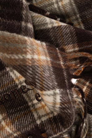 Acne Studios Plaid cashmere scarf