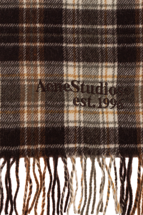 Acne Studios Plaid cashmere scarf