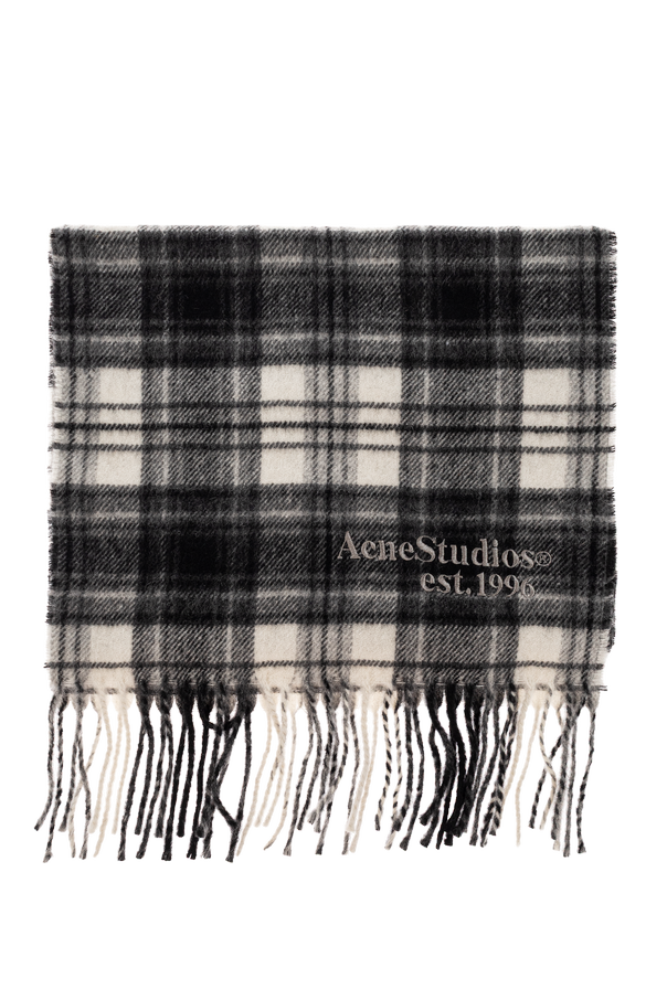 Acne Studios Plaid cashmere scarf