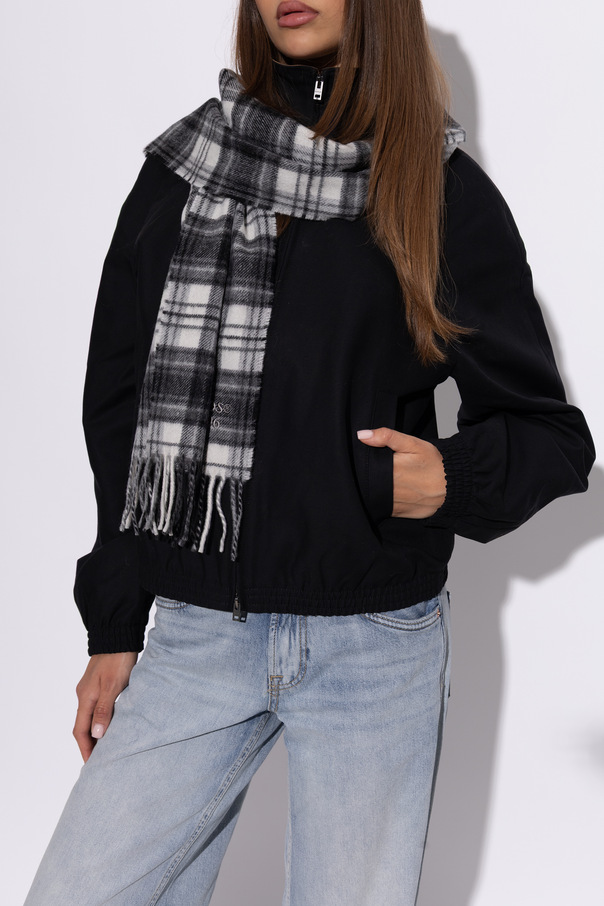 Acne Studios Plaid cashmere scarf