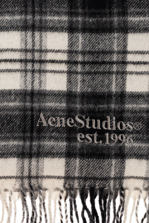 Acne Studios Plaid cashmere scarf