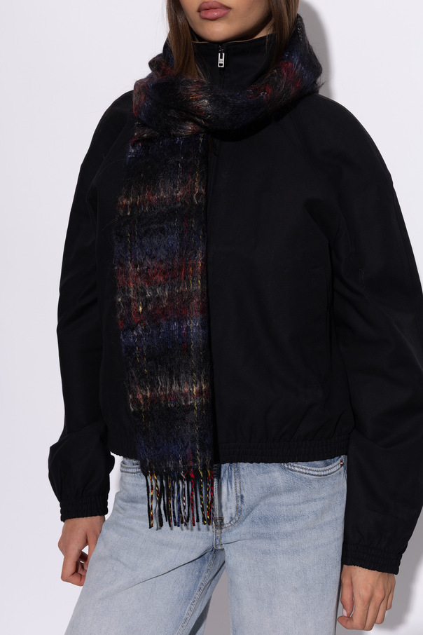 Acne Studios Bufanda de lana a cuadros