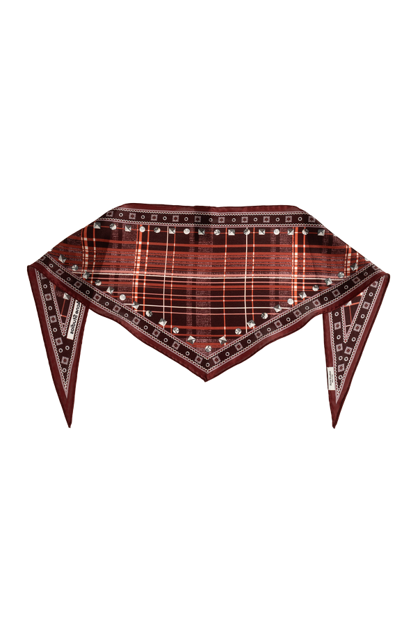 Silk scarf with a pattern od Acne Studios