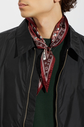 Acne Studios Lenço de seda com padrão