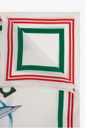 Casablanca Silk neckerchief with logo