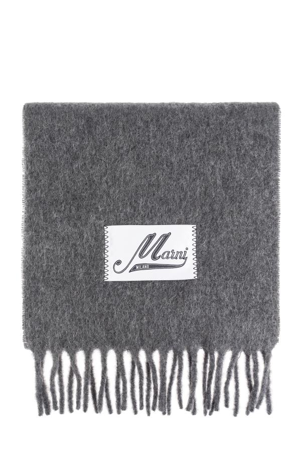 Wool scarf with logo od Marni