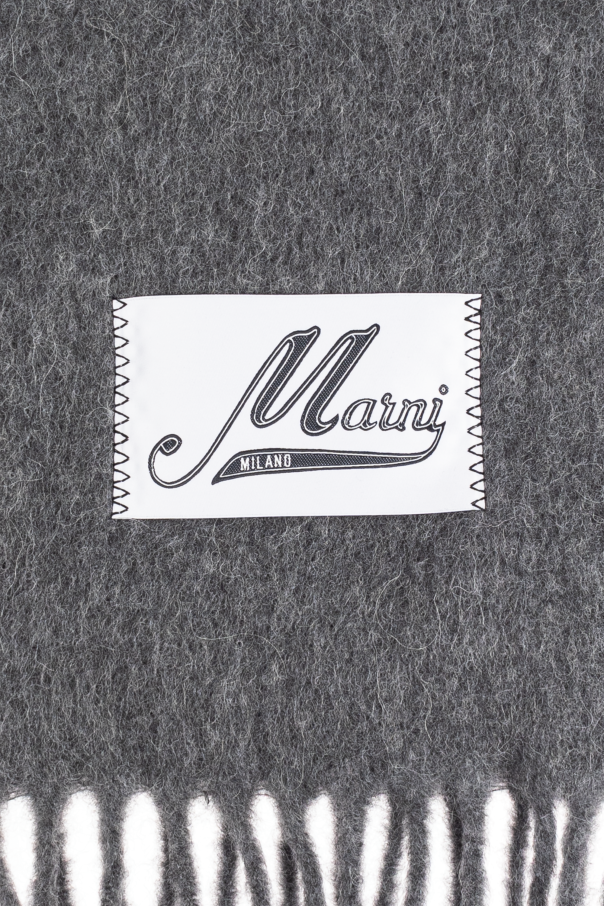 Marni Wool scarf with logo