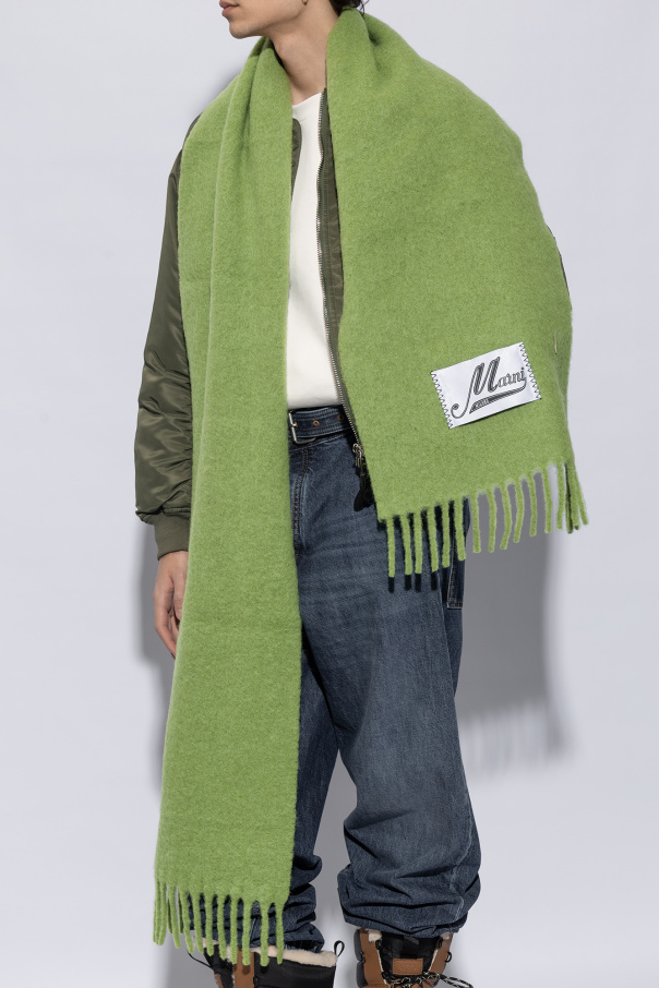 Marni Wool scarf with logo