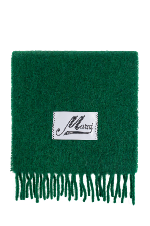 Wool scarf with fringes