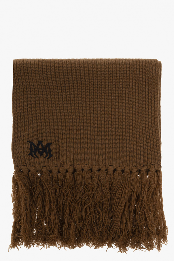 Logo-embroidered Fringed Wool-blend Scarf Matchesfashion Herren Accessoires Schals & Tücher Schals 
