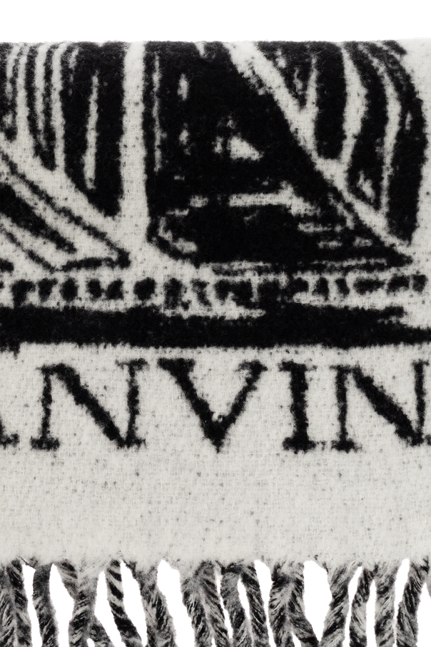 Lanvin Wool scarf with fringes
