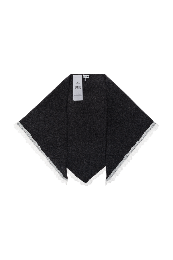 Triangular wool scarf od Ganni
