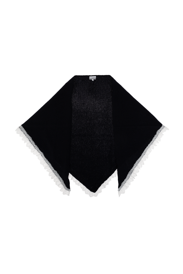 Triangular wool scarf od Ganni
