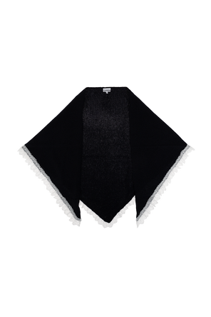 Triangular wool scarf