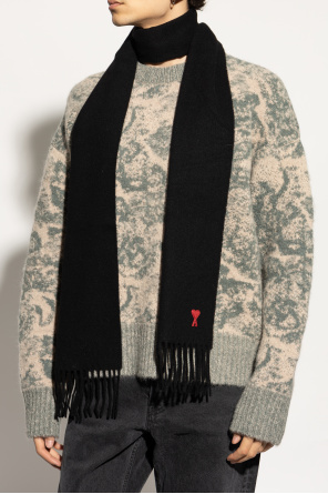 Ami Alexandre Mattiussi Scarf with logo patch