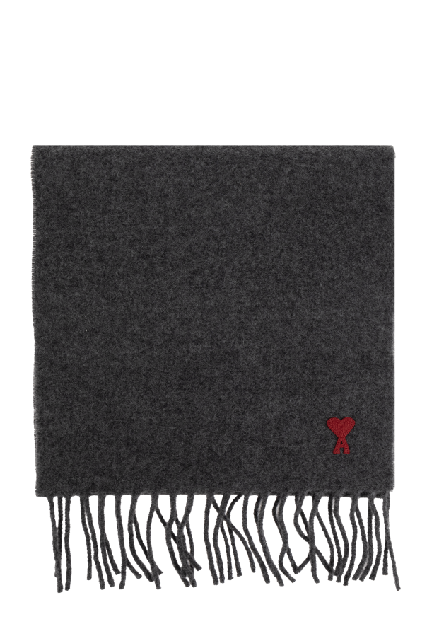 Ami Alexandre Mattiussi Scarf with logo patch