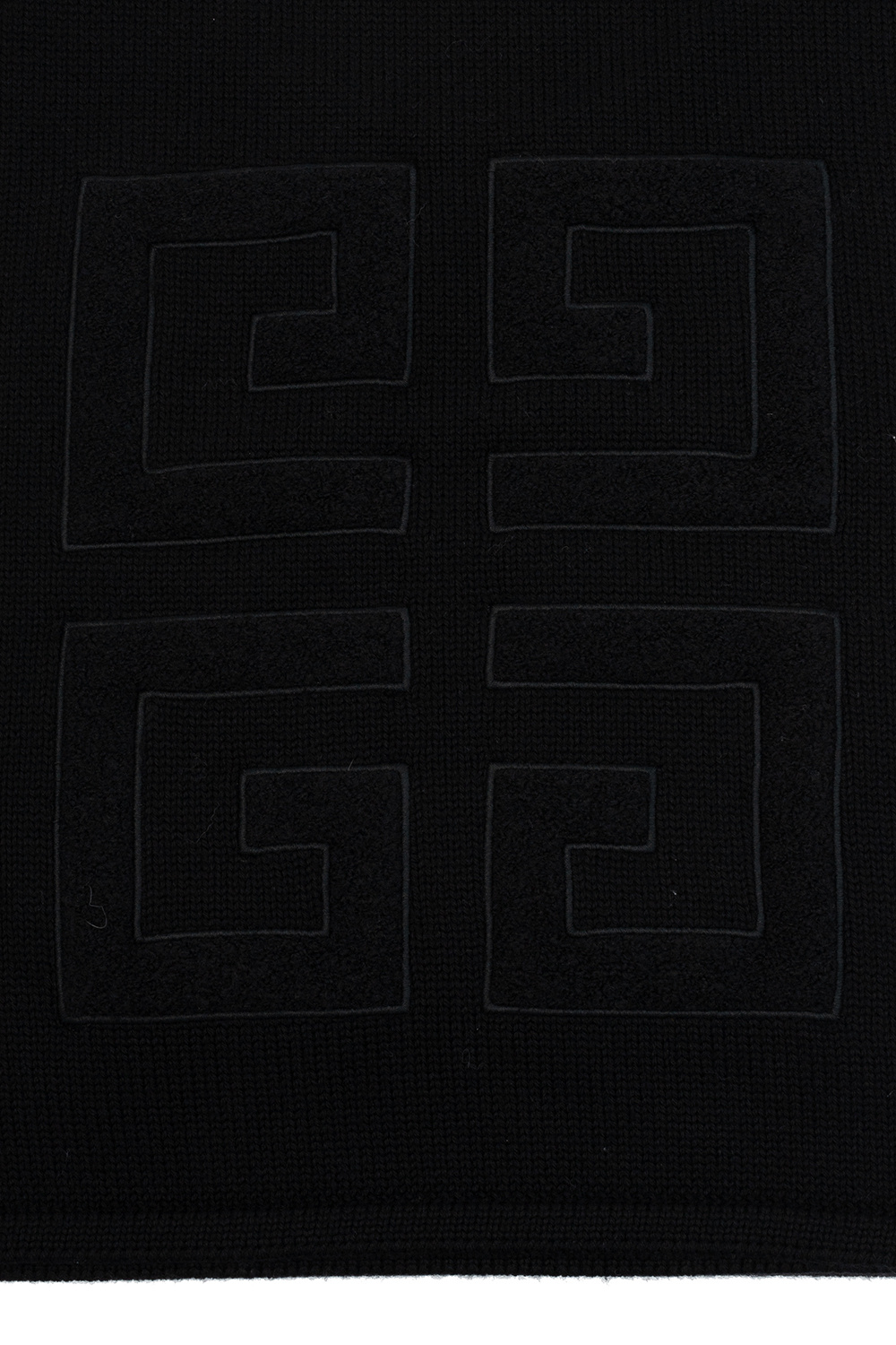 givenchy single-breasted Wool scarf with logo