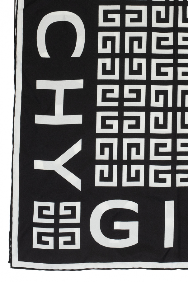 givenchy LOGO-PRINTED Silk shawl with logo