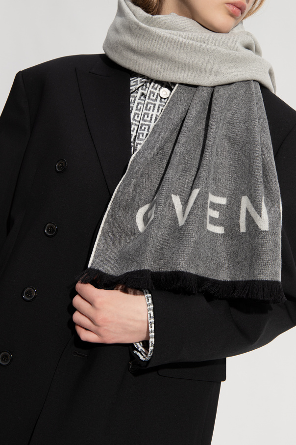 givenchy minidress Wool scarf with logo