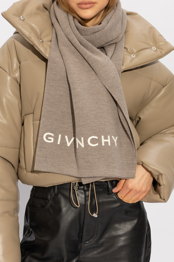 Givenchy Wełniany szal z logo