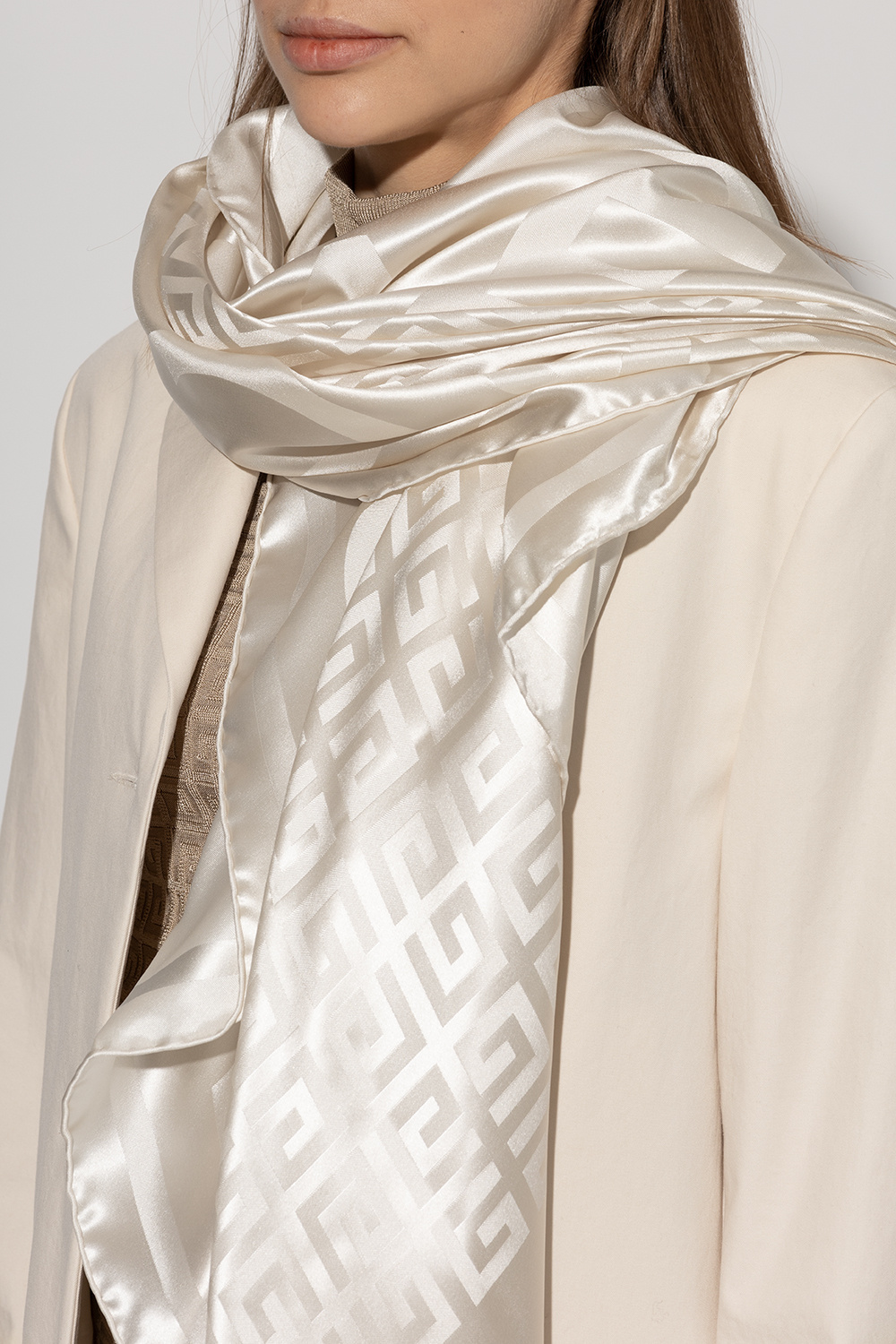 Cream Silk scarf Givenchy - Vitkac Germany