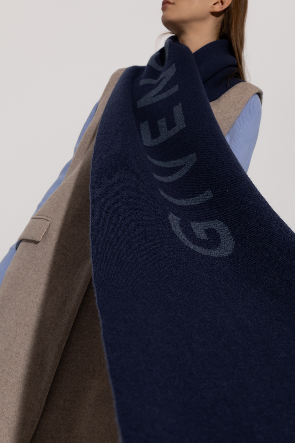 Givenchy Reversible wool scarf