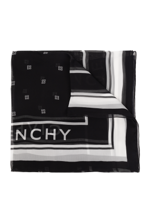 Jedwabny szal z logo od Givenchy