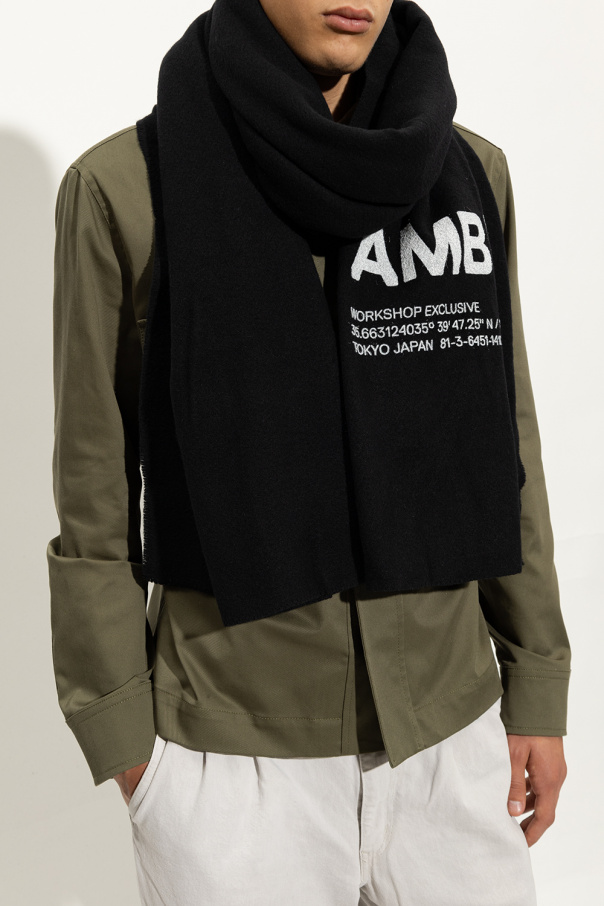 Ambush Wool scarf with logo