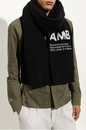 Wool scarf with logo od Ambush
