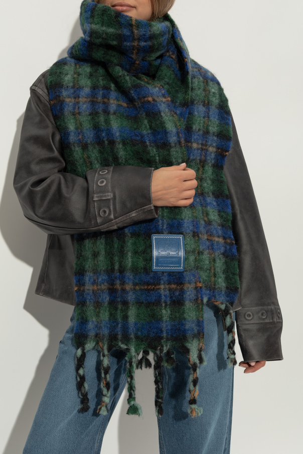 Ader Error Scarf with check pattern