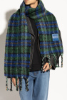 Ader Error GREEN Scarf with check pattern