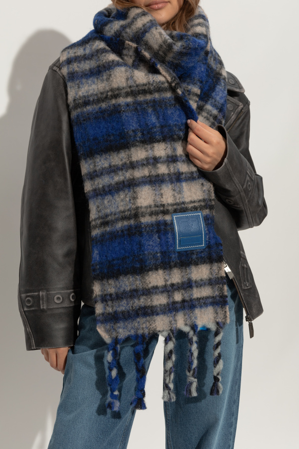 Ader Error Scarf with check pattern