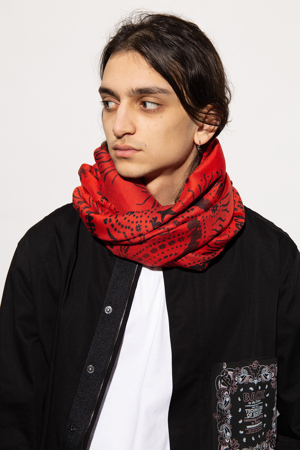 Red Scarf with logo Givenchy - Vitkac France